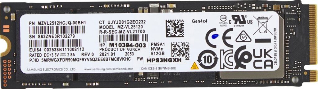 Dysk SSD HP 512GB PCIe-4x4 NVMe (AL0M8AA)