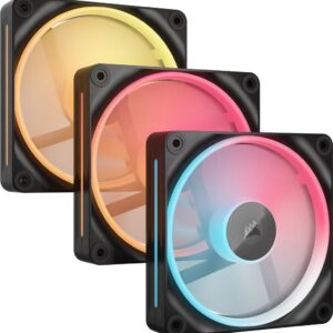 Wentylator Corsair iCUE LINK LX120-R RGB PWM 3-pack + Hub czarny (CO-9051050-WW)