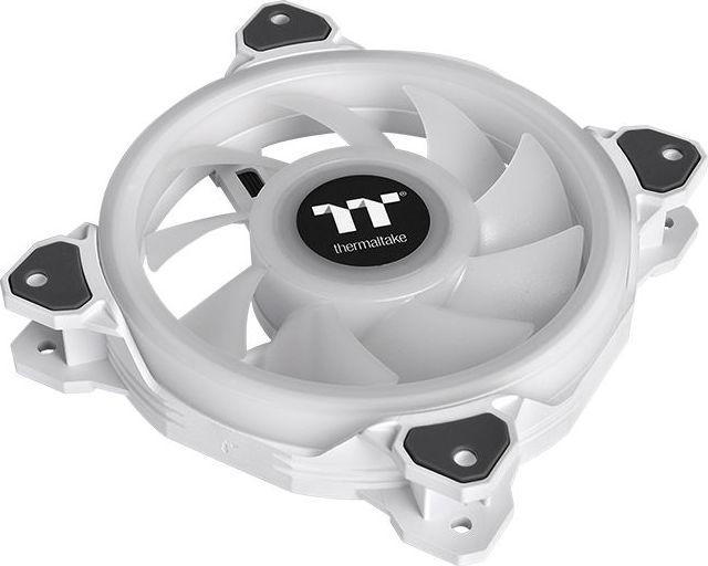 Wentylator Thermaltake Riing Quad 12 RGB TT Premium Edition 3-pack + HUB Białe (CL-F100-PL12SW-A)