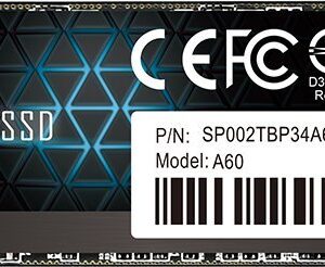 Dysk SSD Silicon Power P34A60 2TB M.2 2280 PCI-E x4 Gen3 NVMe (SP002TBP34A60M28)