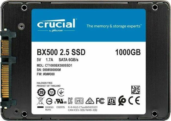 Dysk SSD Crucial BX500 1TB 2.5" SATA III (CT1000BX500SSD1)