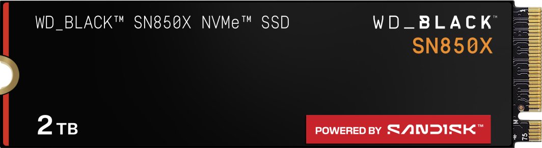 Dysk SSD SanDisk Black SN850X 2TB M.2 2280 PCI-E x4 Gen4 NVMe (WDS200T2X0E)