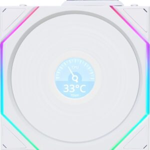 Wentylator Lian Li UNI FAN TL Wireless LCD 120 biały (12TLLCD1W1W)