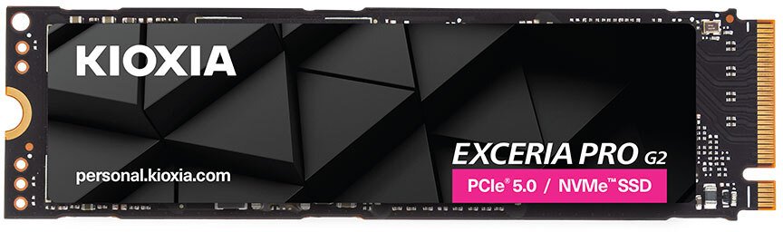Dysk SSD Kioxia Exceria Pro G2 1TB M.2 2280 PCI-E x4 Gen5 NVMe (LVE10Z1T02G8)