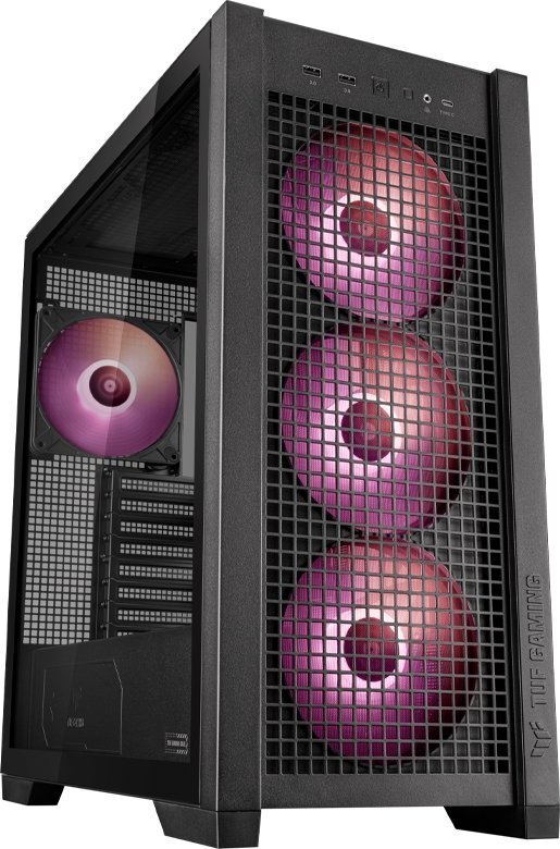 Obudowa Asus TUF Gaming GT302 TG ARGB czarna (90DC00I0-B19000)