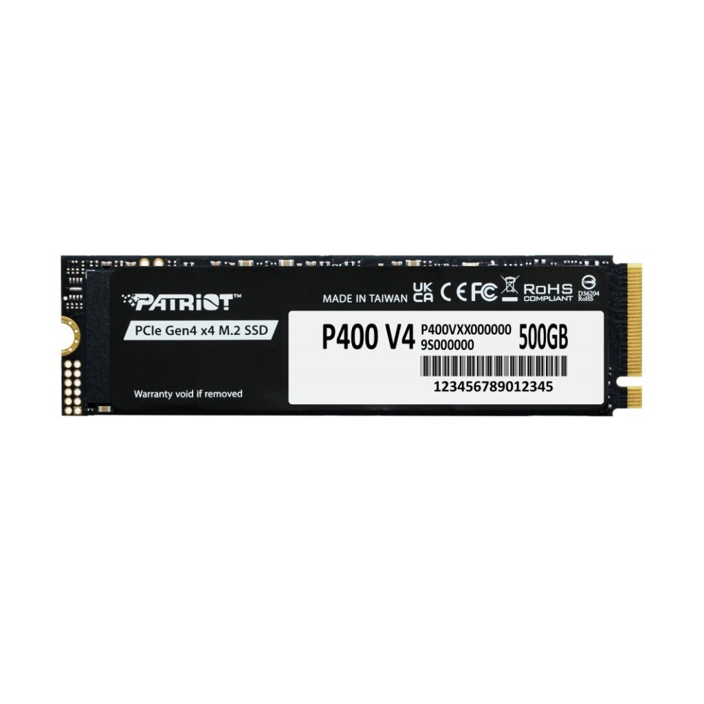 Dysk SSD Patriot P400 V4 500GB M.2 2280 PCI-E x4 Gen4 NVMe (P400VP500GM28H)