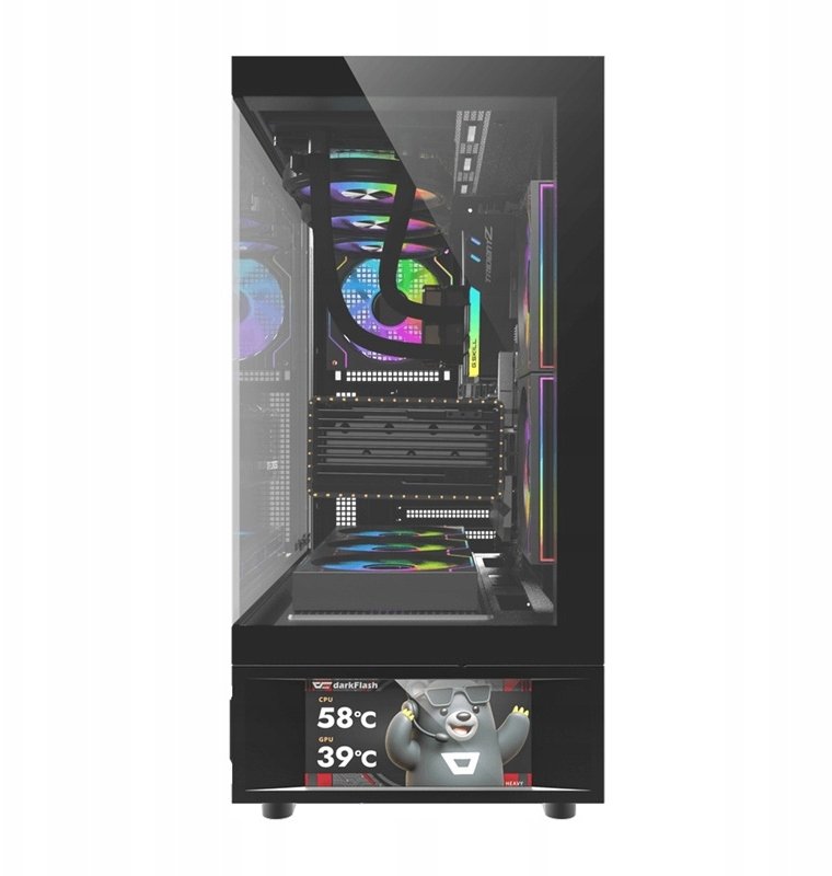 Obudowa Darkflash DS950V Czarny (DS950 SCRN BLK +6F)
