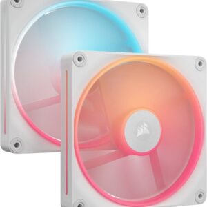 Wentylator Corsair iCUE LINK LX140-R RGB PWM 2-pack + Hub biały (CO-9051056-WW)