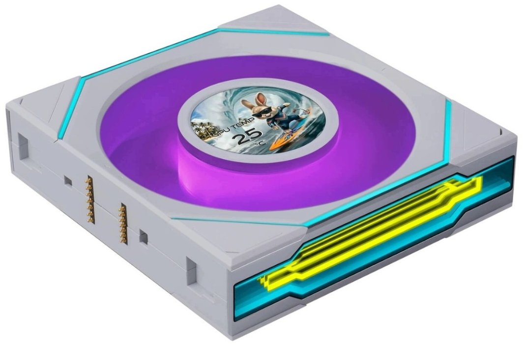 Wentylator Lian Li Uni Fan SL-INF Flex LCD Wireless ARGB PWM 120mm Biały (G9F.12SLIND1F1W.00)