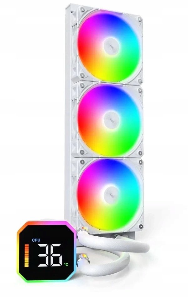 Chłodzenie wodne Montech HyperFlow Digital 360 biały