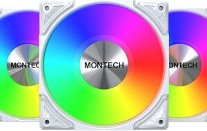 Wentylator Montech Metal Pro 12 ARGB PWM 3-pak (METAL PRO 12 ARGB PWM 3 in 1 (W))