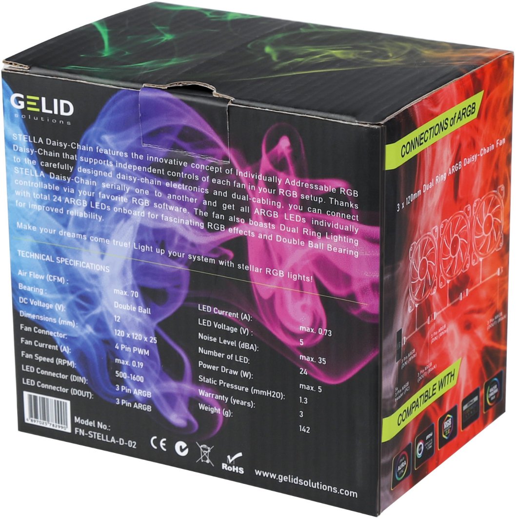 Wentylator Gelid D-RGB Stella Frost Chain (FN-STELLA-D-02)