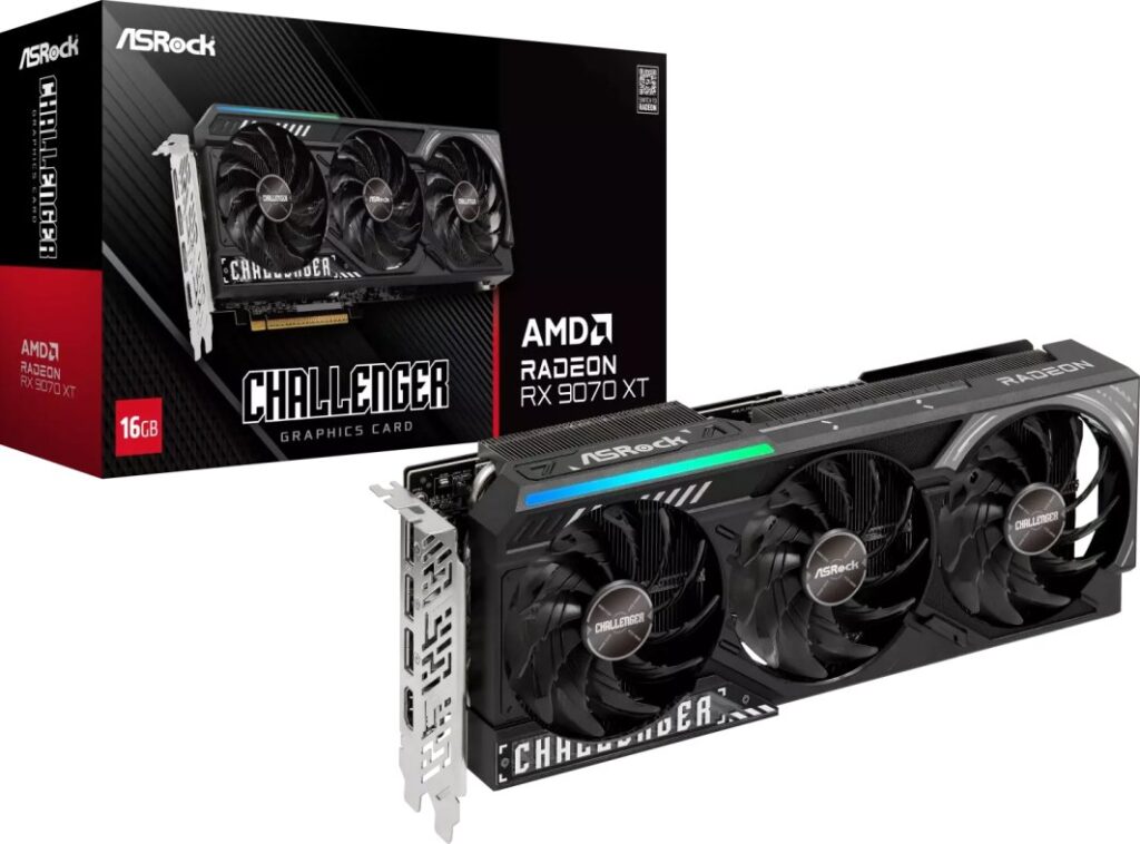 ASRock Radeon RX 9070 XT Challenger 16GB GDDR6 (RX9070XT CL 16G)