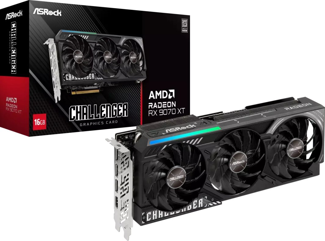 ASRock Radeon RX 9070 XT Challenger 16GB GDDR6 (RX9070XT CL 16G)