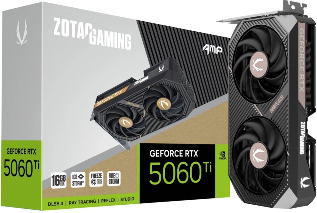 Zotac Gaming GeForce RTX 5060 Ti AMP 16GB GDDR7 DLSS4 (ZT-B50620F-10M)
