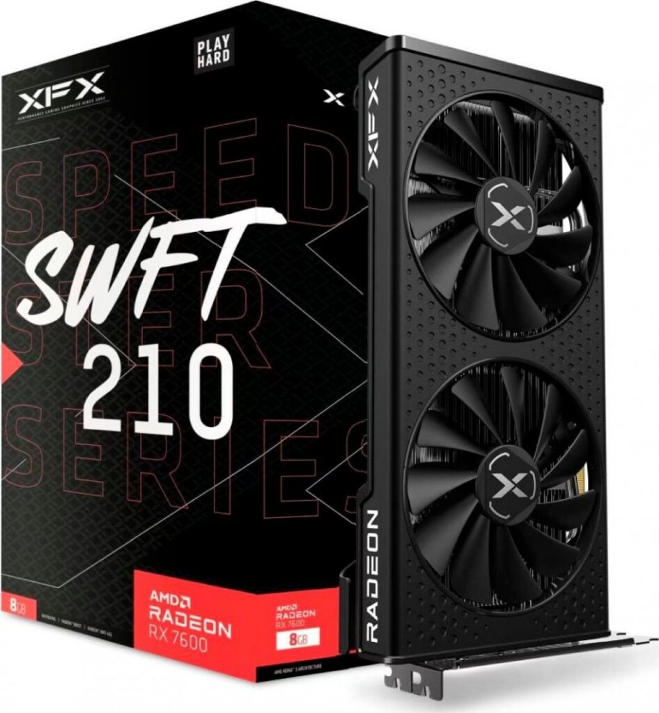 XFX Speedster SWFT 210 Radeon RX 7600 8GB GDDR6 (RX-76PSWFTFY)