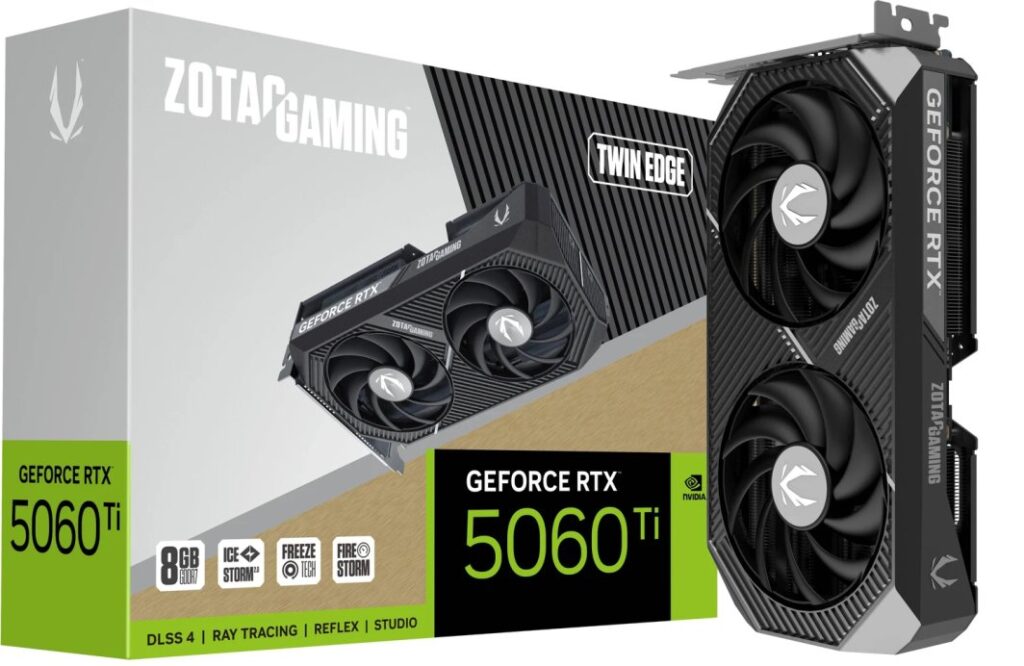 Zotac GeForce RTX 5060 Ti Twin Edge 8GB GDDR7 DLSS4 (ZT-B50610E-10M)