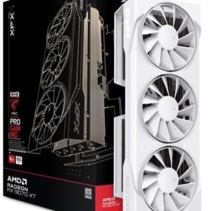 XFX Swift Radeon RX 9070 XT White Triple Fan Gaming 16GB GDDR6 (RX-97TSWF3W9)