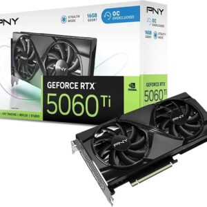 PNY GeForce RTX 5060 Ti Overclocked Dual Fan 16GB GDDR7 DLSS4 (VCG5060T16DFXPB1-O)