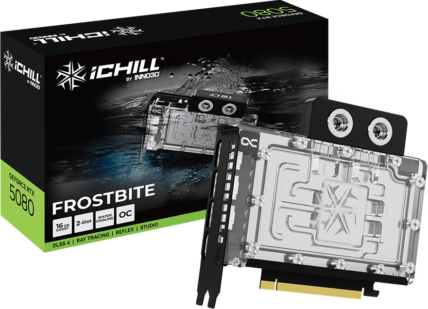 Inno3D GeForce RTX 5080 iCHILL Frostbite 16GB GDDR7 DLSS4 (C50803-16D7X-1760FB)