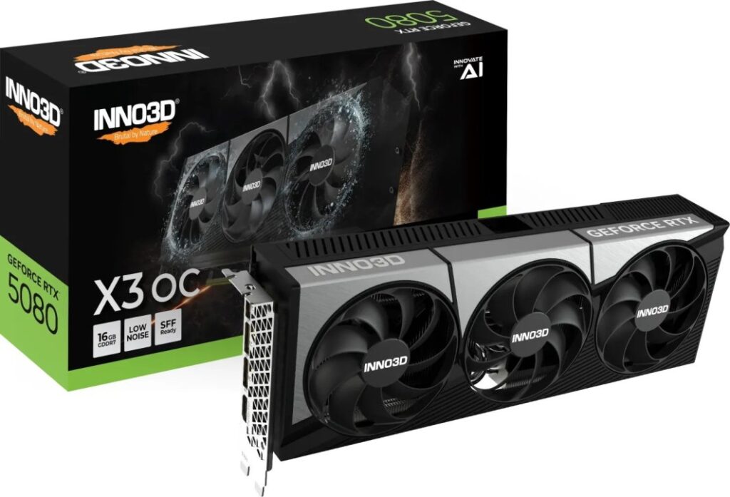 Inno3D GeForce RTX 5080 X3 OC 16GB GDDR7 DLSS4 (N50803-16D7X-17603930)