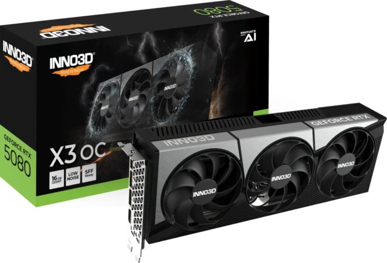 Inno3D GeForce RTX 5080 X3 OC 16GB GDDR7 DLSS4 (N50803-16D7X-17603930)