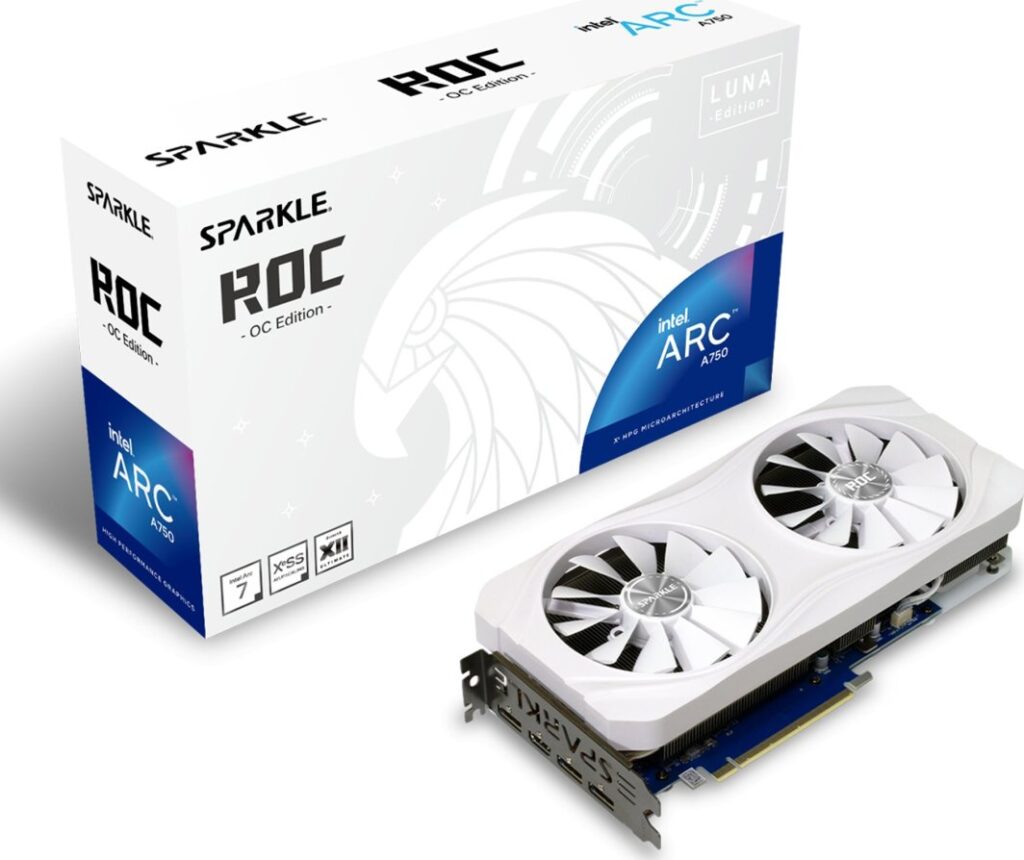 Sparkle Arc A750 ROC Luna OC 8GB GDDR6 (SA750RW-8GO)
