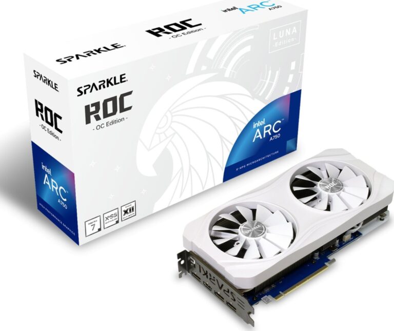 Sparkle Arc A750 ROC Luna OC 8GB GDDR6 (SA750RW-8GO)