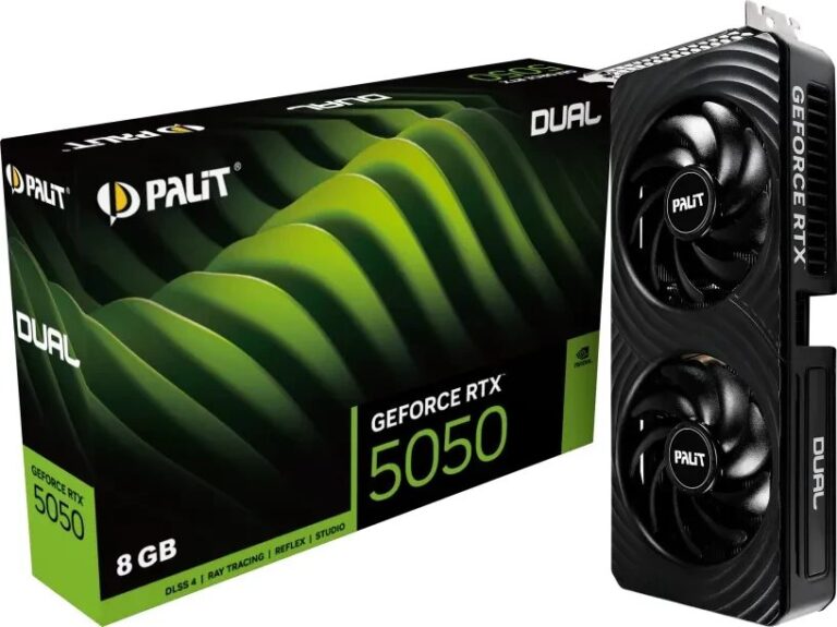 Palit GeForce RTX 5050 Dual 8GB GDDR6 DLSS4 (NE65050019P1-GB2070D)