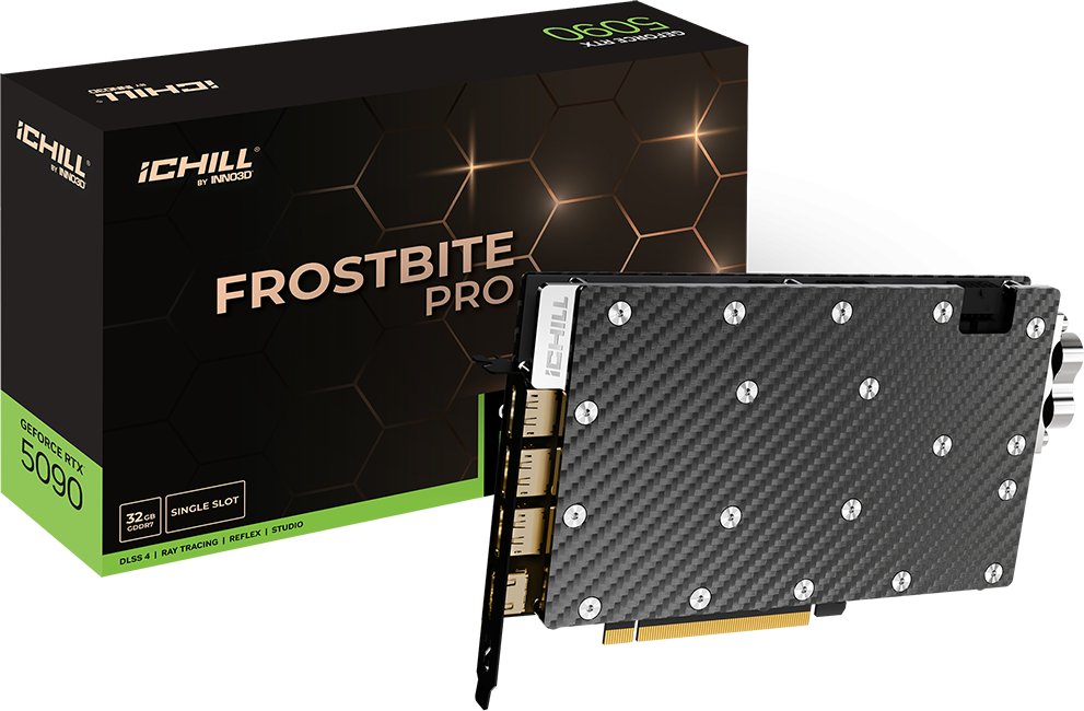 Inno3D GeForce RTX 5090 iCHILL Frostbite Pro 32GB GDDR7 DLSS4 (C50903-32D7X-1759FBP)