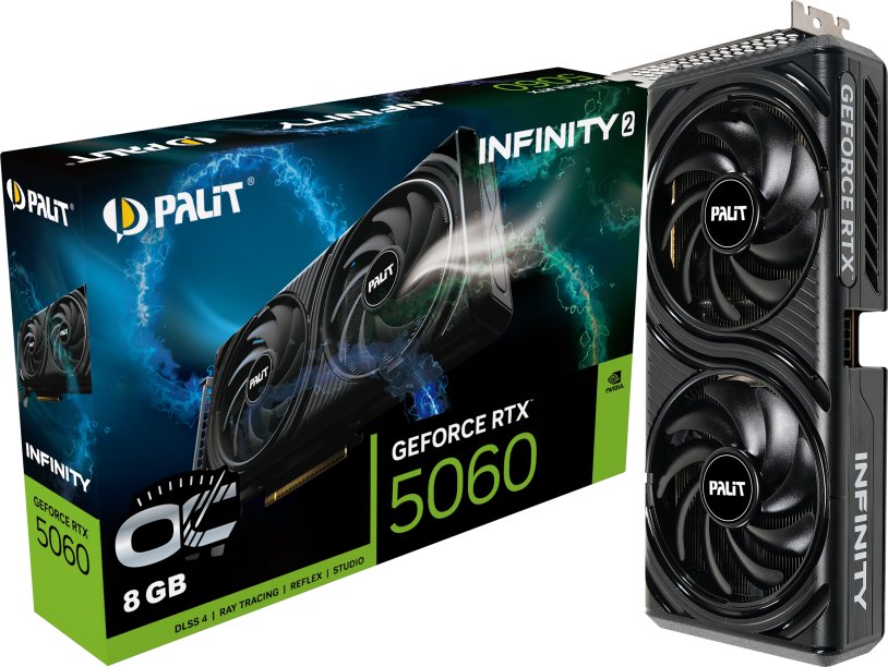 Palit GeForce RTX 5060 Infinity 2 OC 8GB GDDR7 (NE75060V19P1-GB2063L)