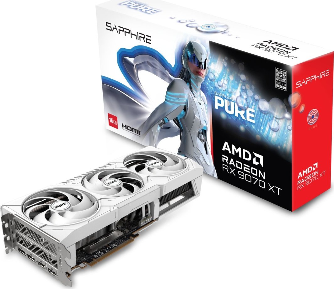 Sapphire Pure Radeon RX 9070 XT 16GB GDDR6 (11348-02-20G)