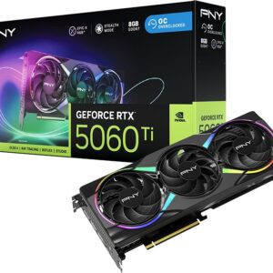 PNY GeForce RTX 5060 Ti Epic-X RGB Overclocked Triple Fan 8GB GDDR7 DLSS4 (VCG5060T8TFXXPB1-O)