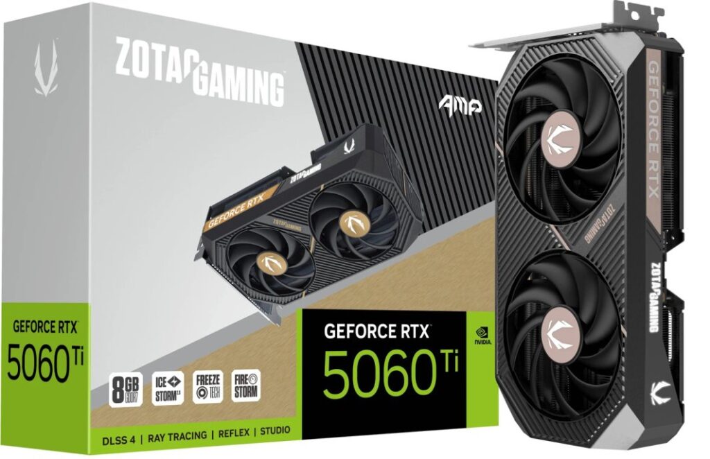 Zotac Gaming GeForce RTX 5060 Ti AMP 8GB GDDR7 DLSS4 (ZT-B50610F-10M)