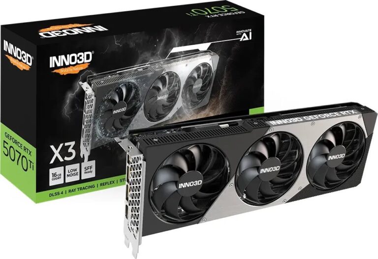 Inno3D GeForce RTX 5070 Ti X3 16GB GDDR7 DLSS4 (N507T3-16D7-176068N)