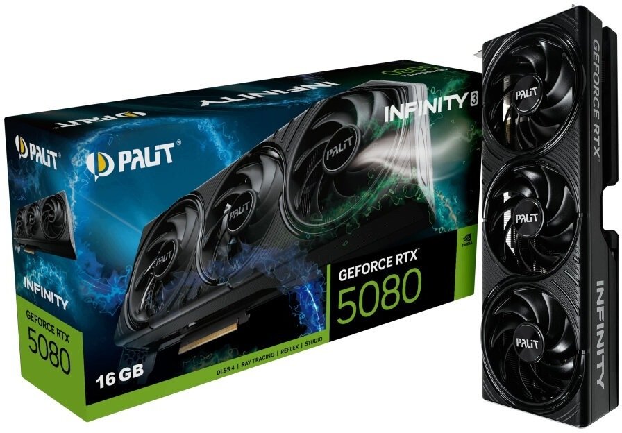 XpertVision Palit RTX5080 Infinity 3 OC 16GB GDDR7 HDMI 3xDP (NE75080U19T2-GB2035S)