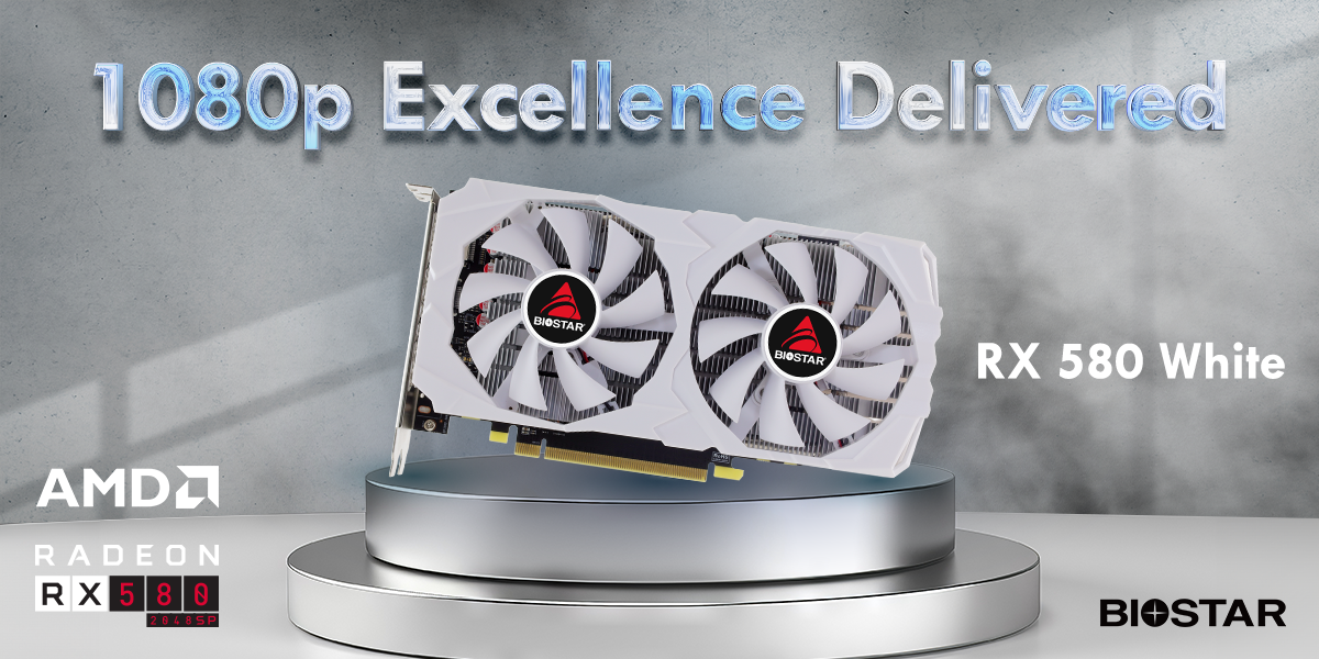 Biostar Radeon RX 580 White 2048SP (VA5825RQ82)