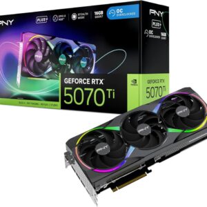 PNY GeForce RTX 5070 Ti EPIC-X RGB Overclocked Triple Fan Plus 16GB GDDR7 DLSS4 (VCG5071T16TFXXPB1-O)