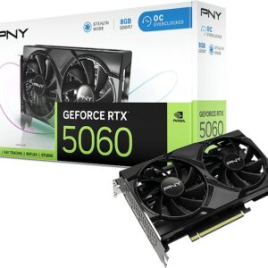 PNY GeForce RTX 5060 Overclocked Dual Fan 8GB GDDR7 DLSS4 (VCG50608DFXPB1-O)