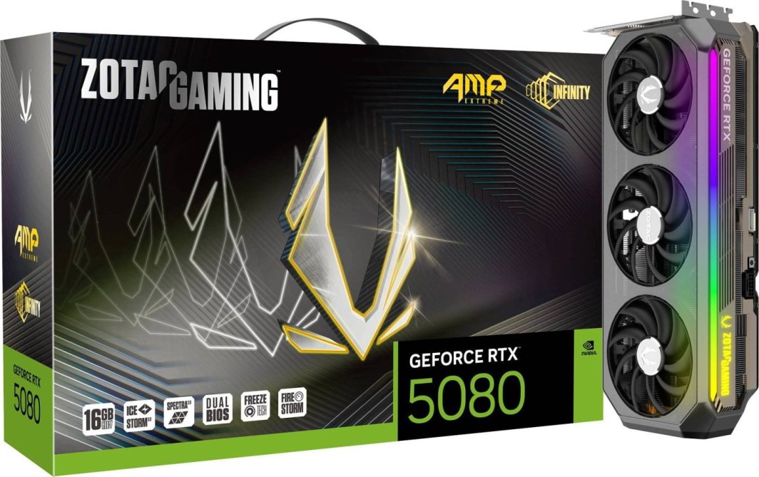 Zotac Gaming GeForce RTX 5080 AMP Extreme INFINITY 16GB GDDR7 DLSS4 (ZT-B50800B-10P)
