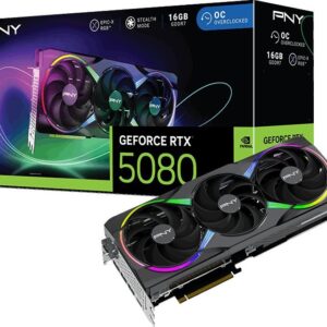 PNY GeForce RTX 5080 ARGB EPIC-X RGB Overclocked 16GB GDDR7 DLSS4 (VCG508016TFXXPB1-O)