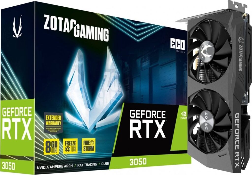 Zotac Gaming GeForce RTX 3050 Eco* 8GB GDDR6 (ZT-A30500K-10M)