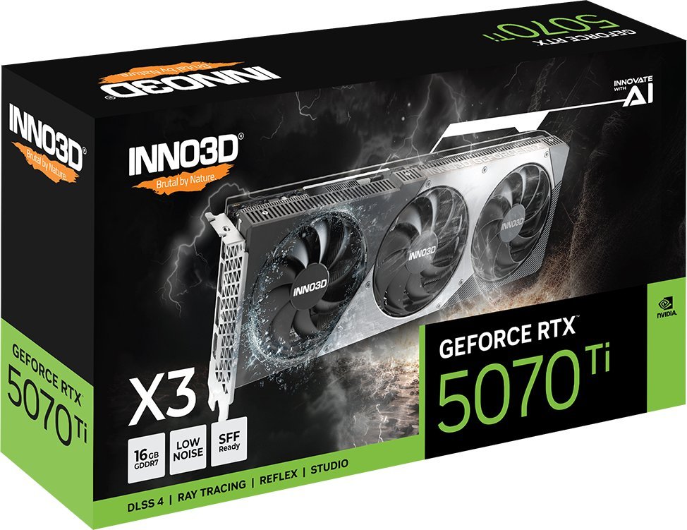 Inno3D GeForce RTX 5070 Ti X3 16GB GDDR7 DLSS4 (N507T3-16D7-176068N)