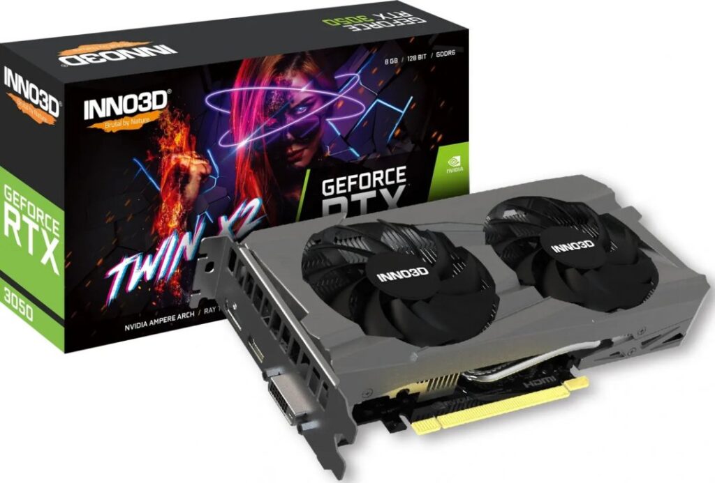 Inno3D GeForce RTX 3050 Twin X2 8GB GDDR6 (N30502-08D6-1711VA41)