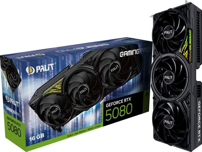 Palit GeForce RTX 5080 GamingPro V1 16GB GDDR7 DLSS4 (NE75080019T2-GB2031Y)