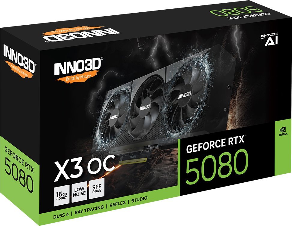 Inno3D GeForce RTX 5080 X3 OC 16GB GDDR7 DLSS4 (N50803-16D7X-17603930)