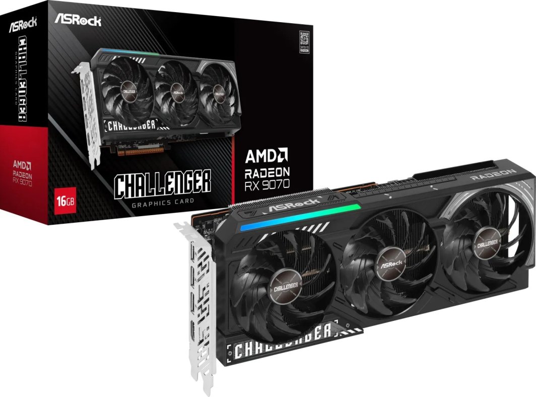 ASRock Radeon RX 9070 Challenger 16GB GDDR6 (RX9070 CL 16G)