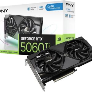 PNY GeForce RTX 5060 Ti Overclocked Dual 8GB GDDR7 DLSS4 (VCG5060T8DFXPB1-O)