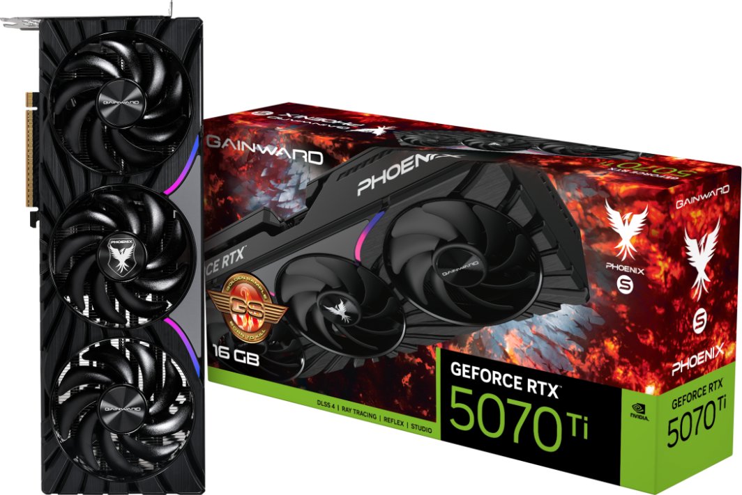 Gainward GeForce RTX 5070 Ti Phoenix-S GS 16GB GDDR7 DLSS4 (NE7507T019T2-GB2031K)