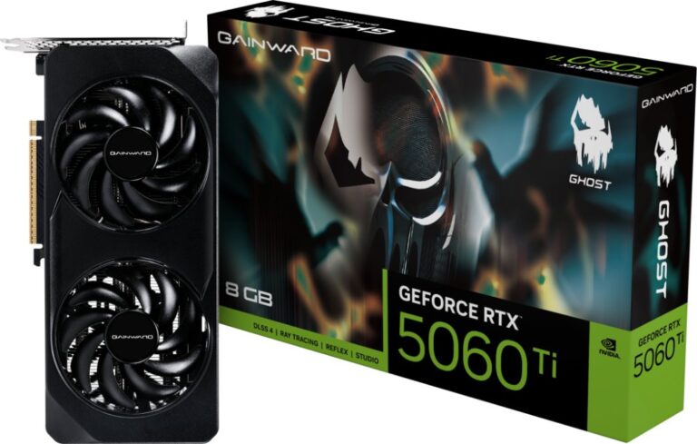 Gainward GeForce RTX 5060 Ti Ghost 8GB GDDR7 DLSS4 (NE7506T019P1-GB2062B)